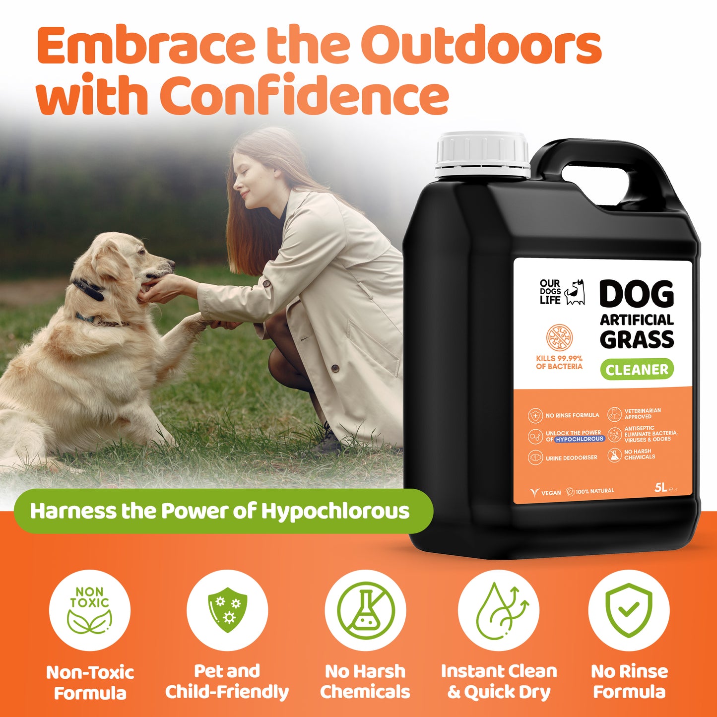 Artificial Grass Cleaner 5L