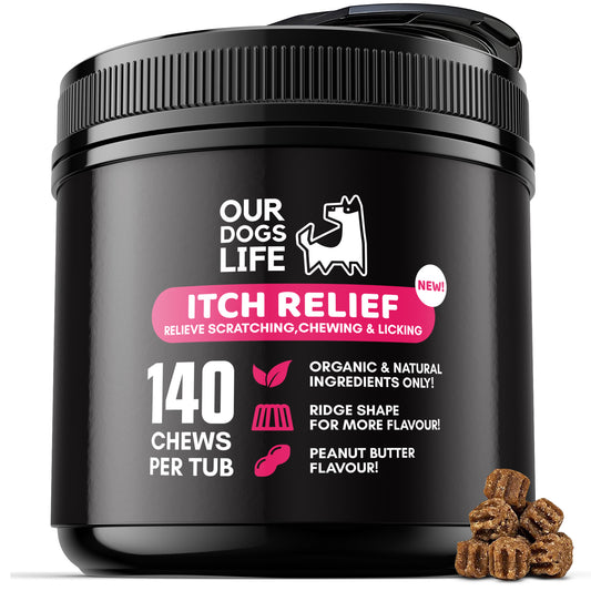 Itch Relief Dog Chews (140 Chews Per Tub)