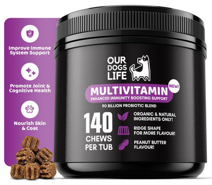 Dog Multivitamin Chews (140 Chews Per Tub)