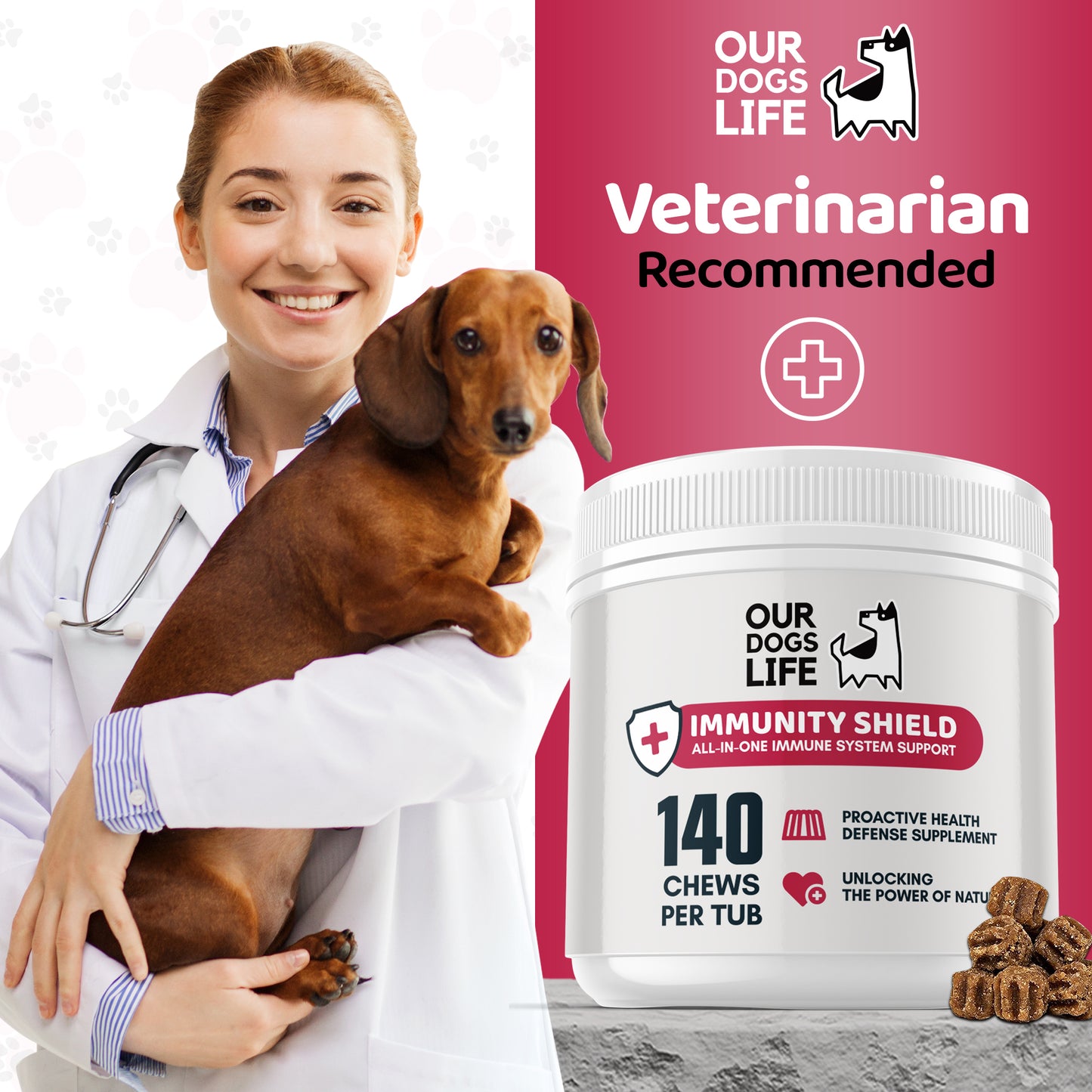Immunity Shield Chews (140 Chews Per Tub)