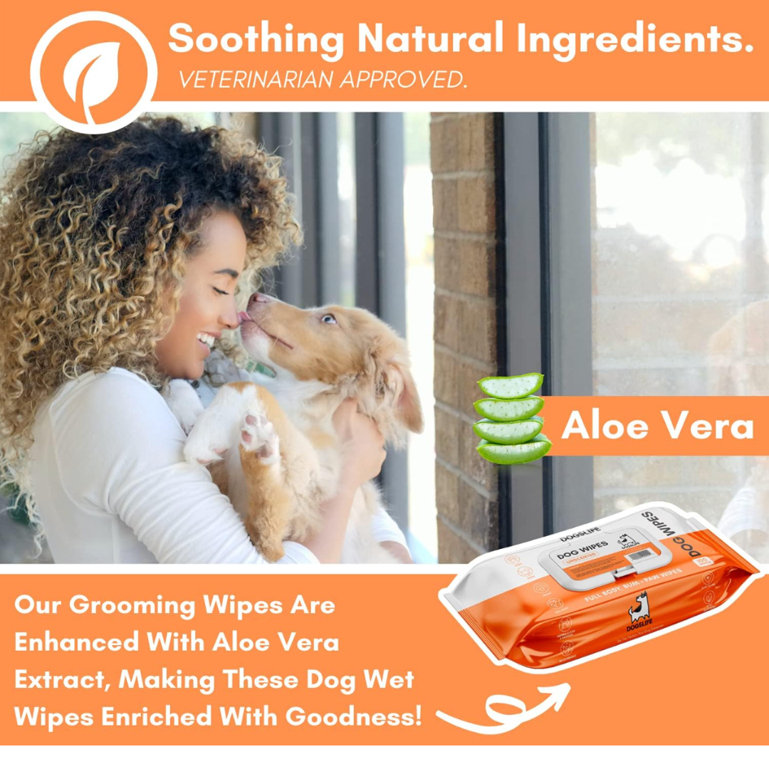 Unscented Dog Grooming Wipes