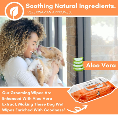 Unscented Dog Grooming Wipes