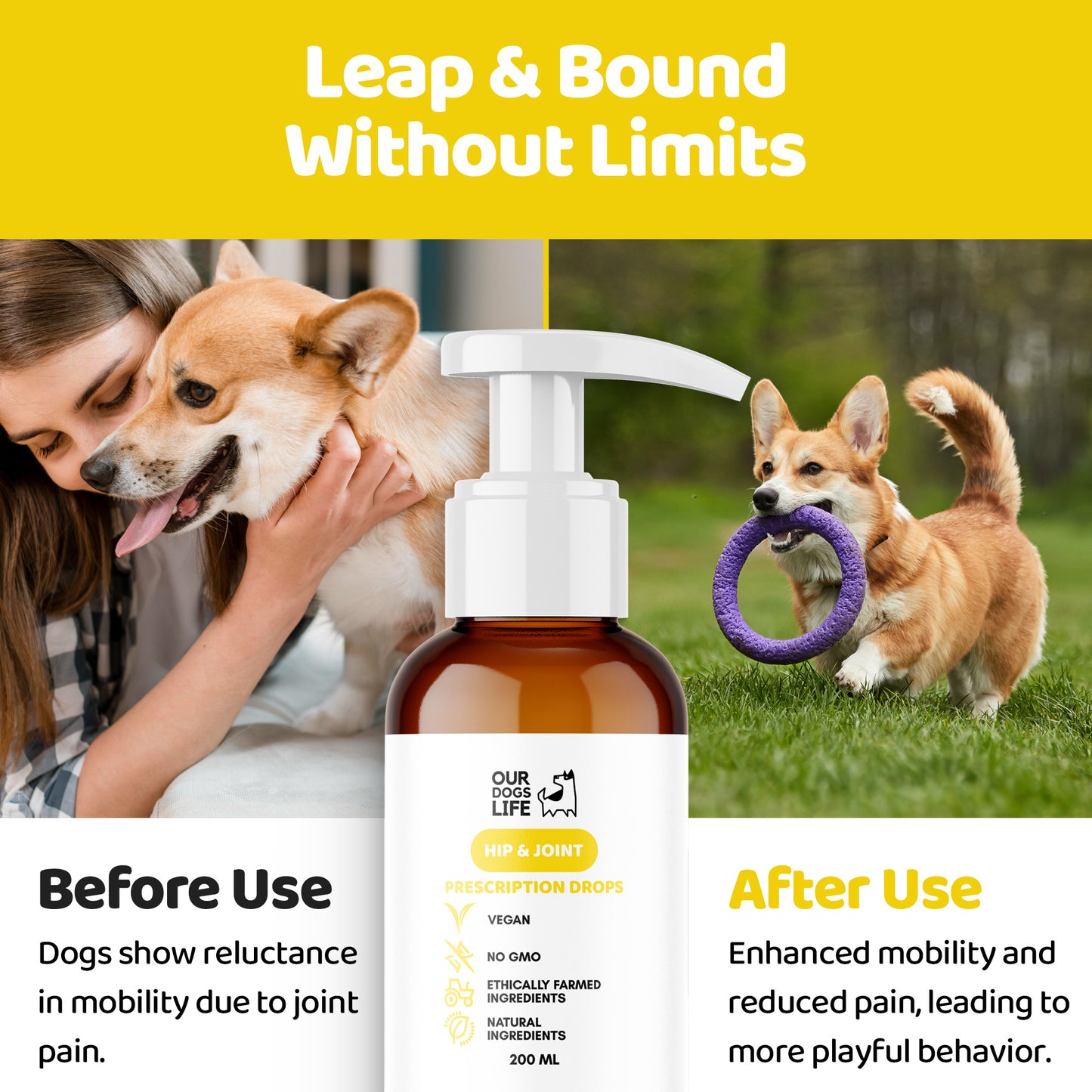 Joint & Hip Supplement Drops for Dogs